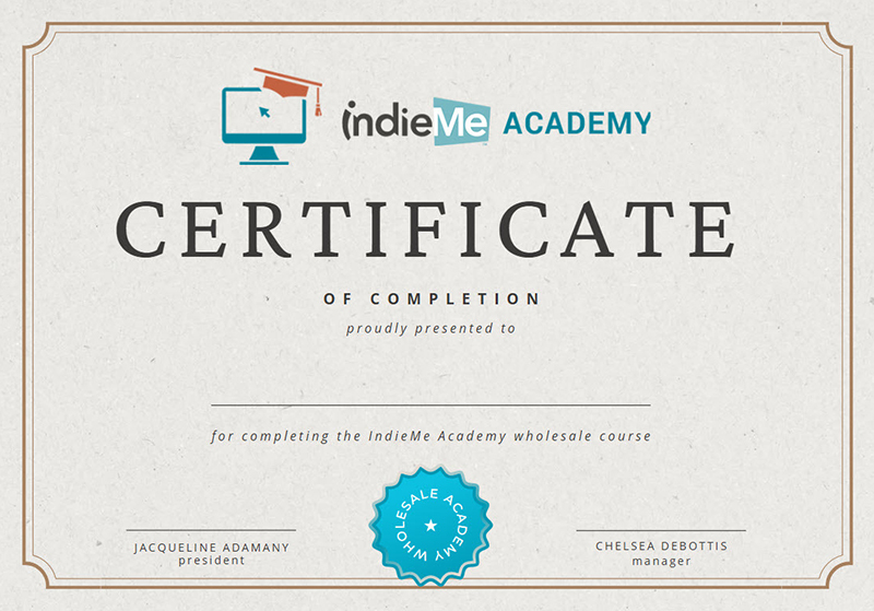 IndieMe Certificate